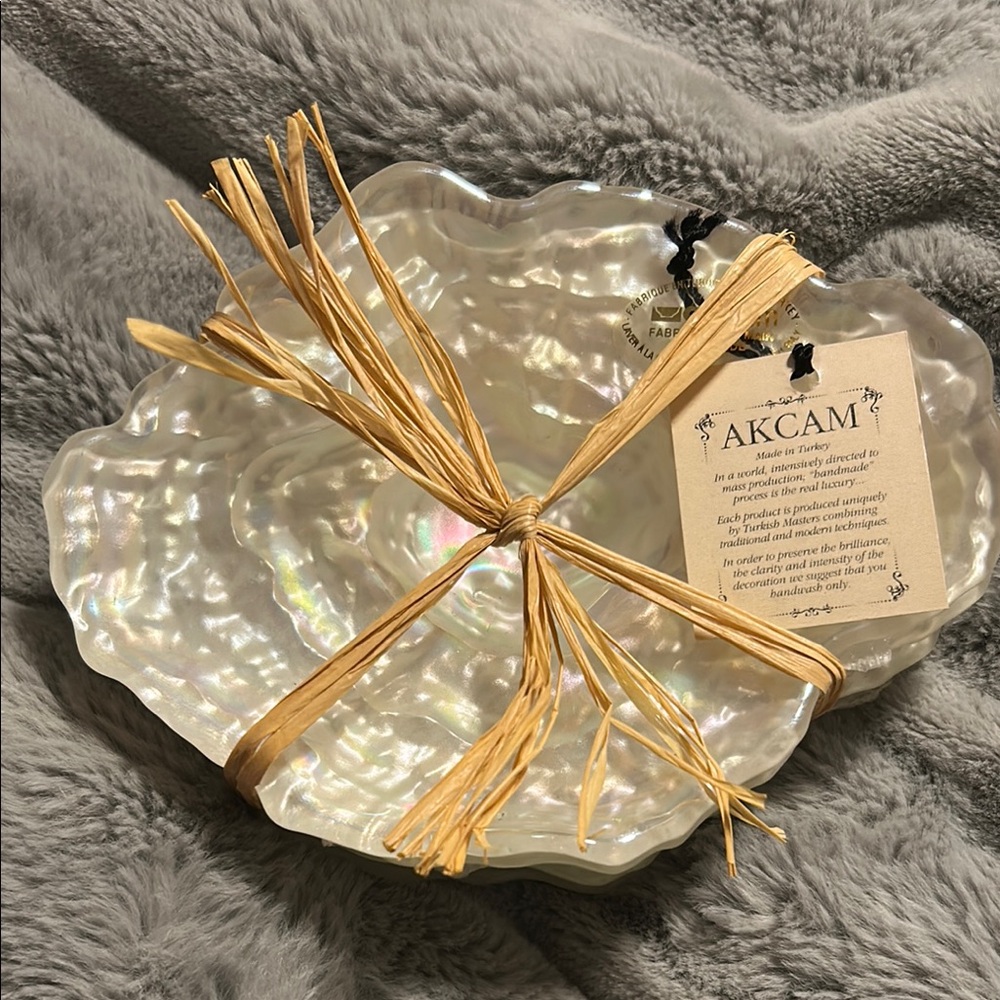 AKCAM Iridescent Shell Dish